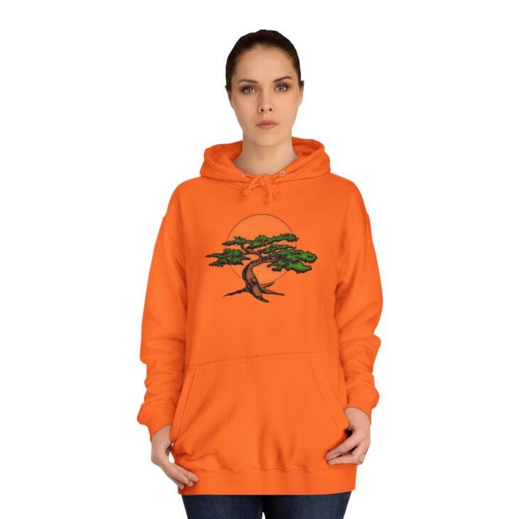 Sunset Bonsai and Samurai Eyes Hoodie - Unisex Japanese Art Streetwear - Image 12