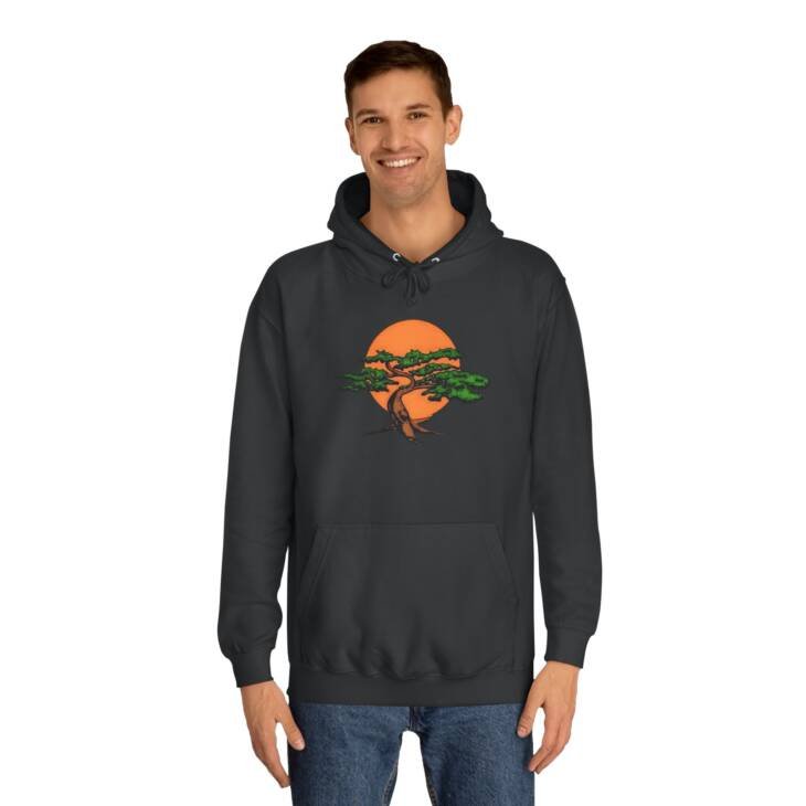 Sunset Bonsai and Samurai Eyes Hoodie - Unisex Japanese Art Streetwear - Image 23