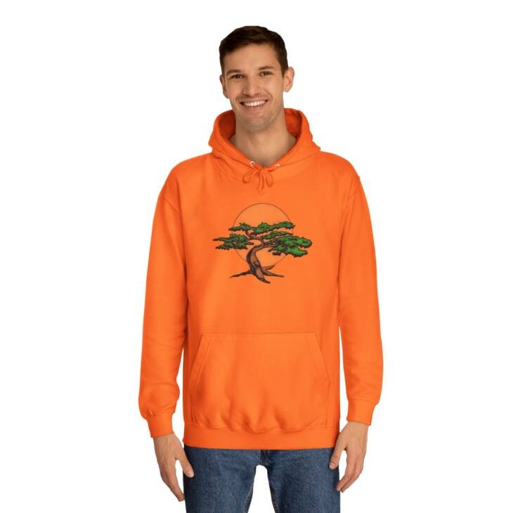 Sunset Bonsai and Samurai Eyes Hoodie - Unisex Japanese Art Streetwear - Image 11