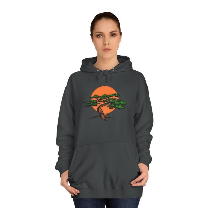 Sunset Bonsai and Samurai Eyes Hoodie - Unisex Japanese Art Streetwear - Image 28